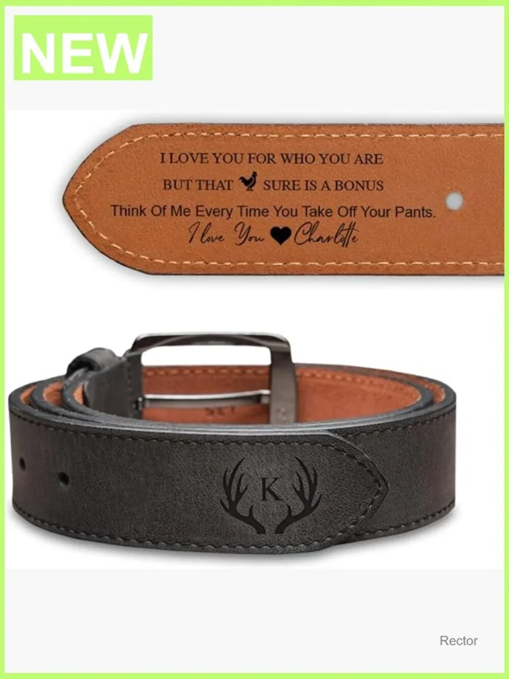 European Full Grain Leather Casual Belt, Classic Men's Belt